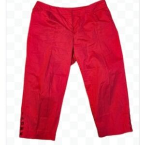 C Est 1946 Pink Spring Summer Cropped Capris Plus Sz 18W